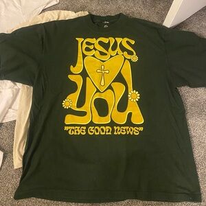 PUFF PRINT 70’S JESUS ❤️ YOU HEAVYWEIGHT